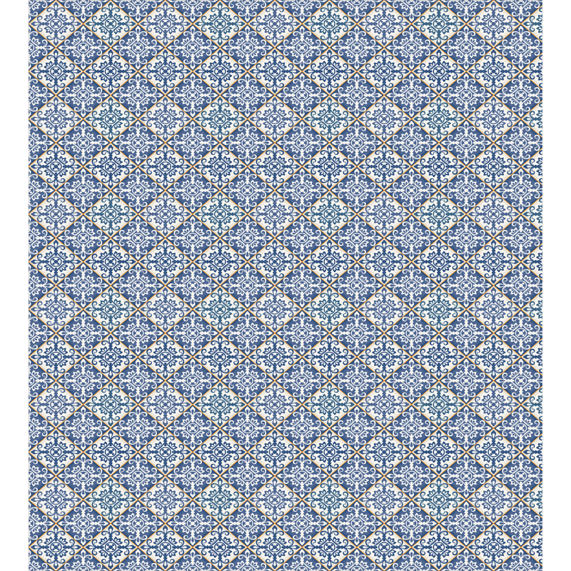 Azulejo Ceramic Motif Duvet Cover Set