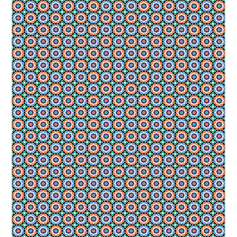 Mosaic Circular Design Duvet Cover Set