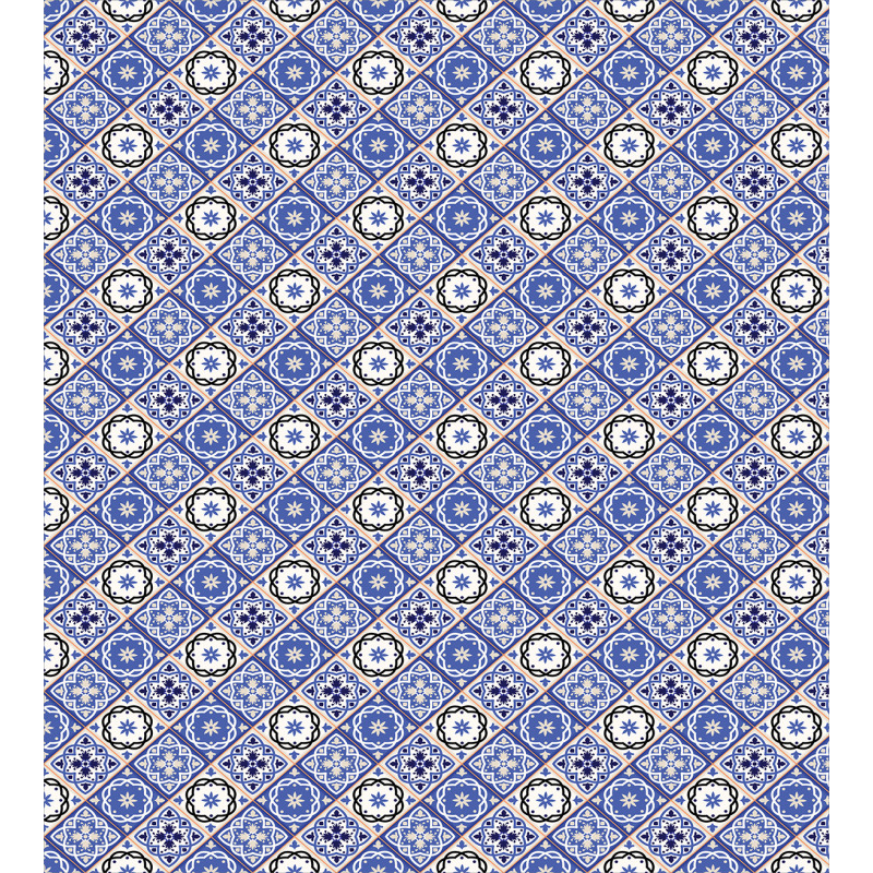 Geometric Azulejo Design Duvet Cover Set