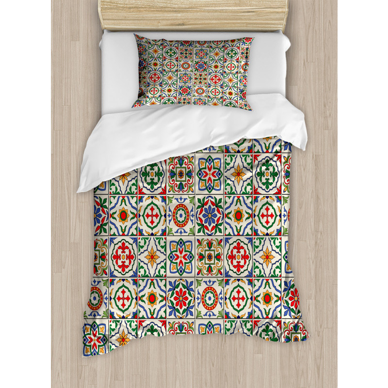 Ornamental Abstract Leaf Duvet Cover Set