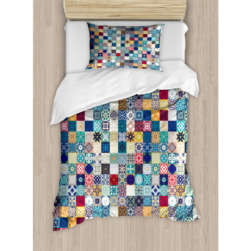 Ornate Patchwork Motif Duvet Cover Set