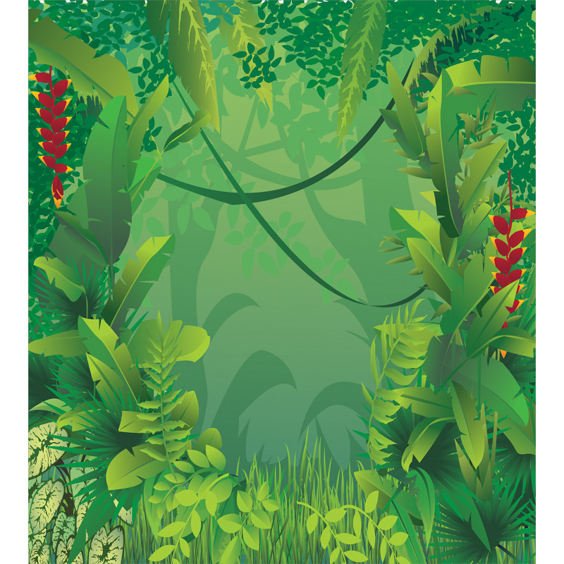 Hawaiian Rainforest Duvet Cover Set