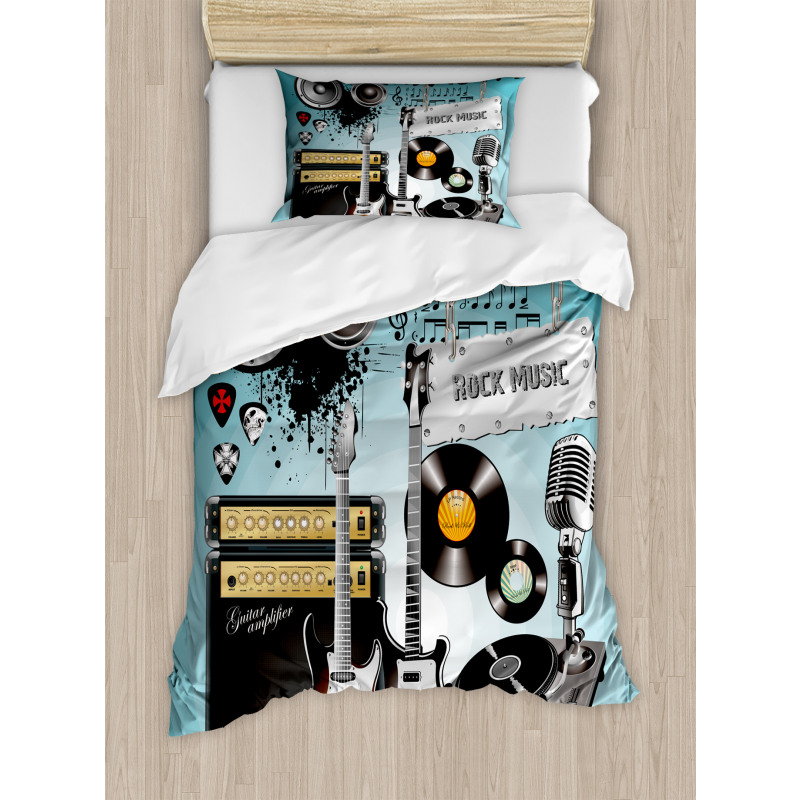 Records Speakers Duvet Cover Set