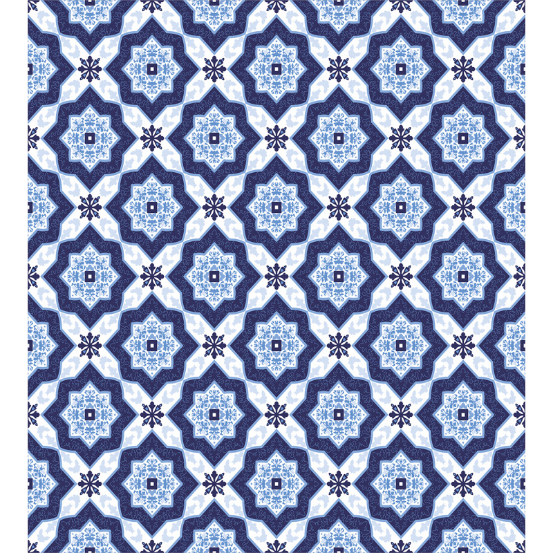 Portuguese Azulejo Pattern Duvet Cover Set