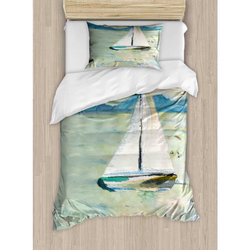 Monet Sailing Boat Duvet Cover Set