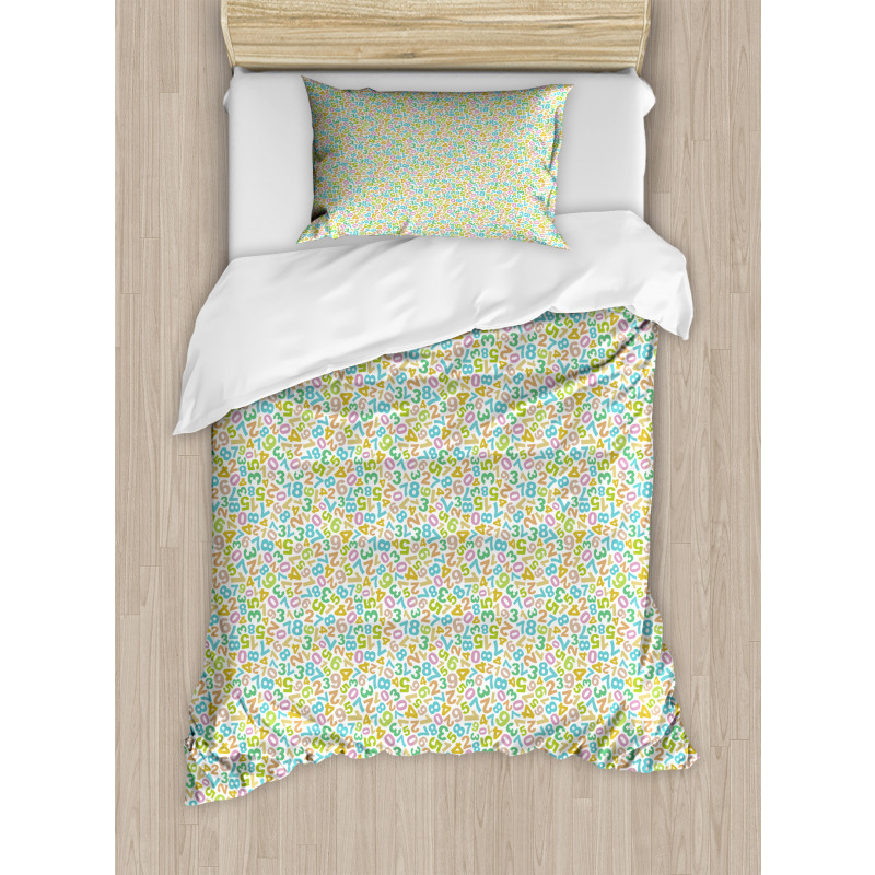 Numeral Composition Duvet Cover Set