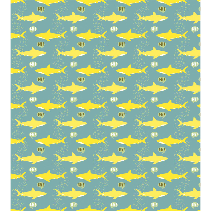 Friendly Yellow Fishes Duvet Cover Set