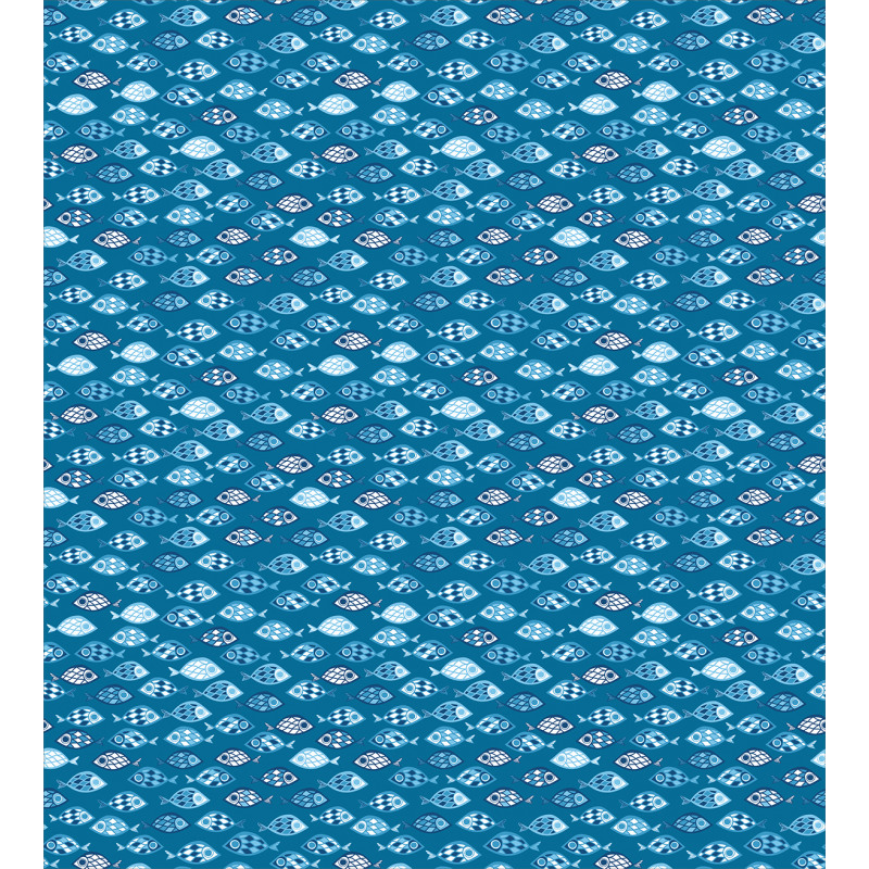 Abstract Aquatic Design Duvet Cover Set