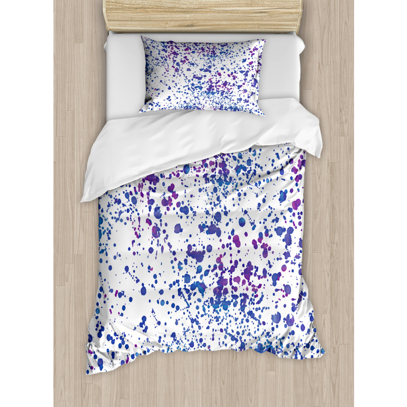 Paint Splatters Art Duvet Cover Set