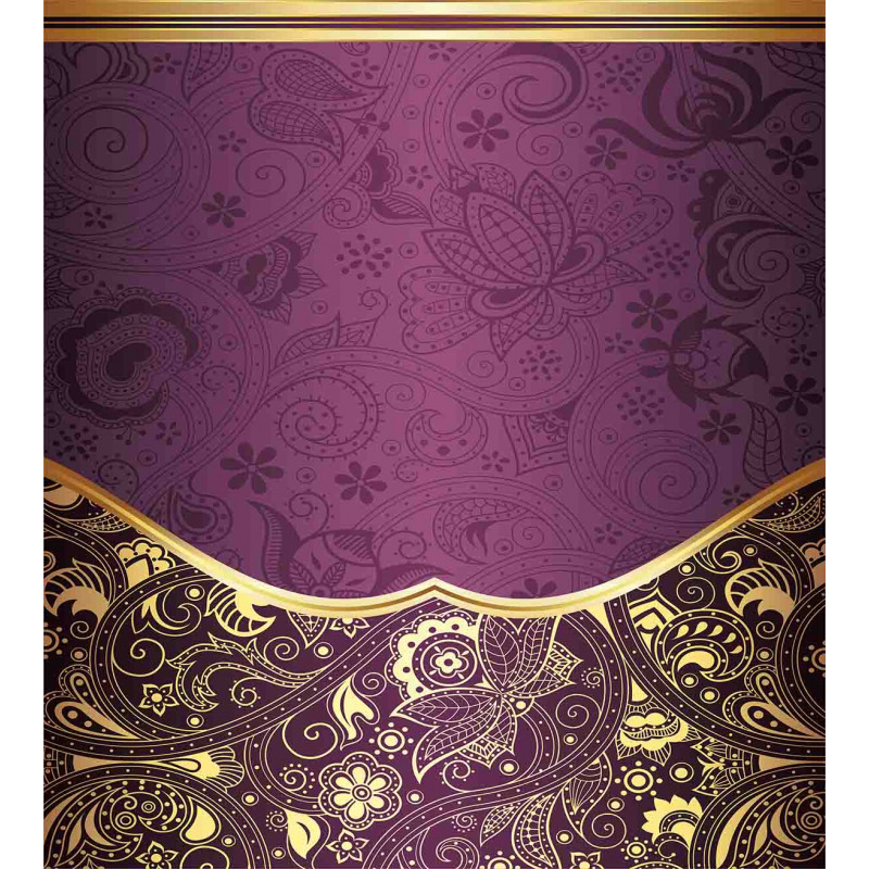 Oriental Floral Swirls Duvet Cover Set