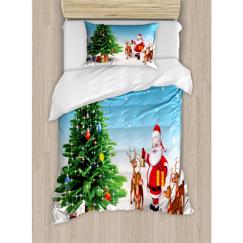 Jingle Bells Tree Duvet Cover Set