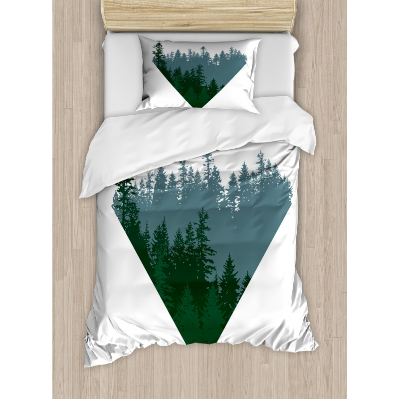 Coniferous Tree Design Duvet Cover Set