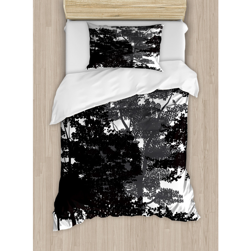 Deciduous Trees Nature Duvet Cover Set