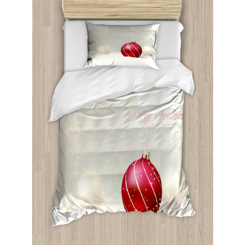 Bauble with Lines Duvet Cover Set
