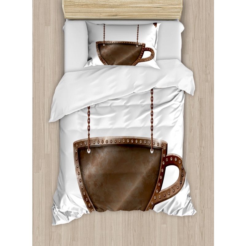 Rusty Cup Singboard Duvet Cover Set