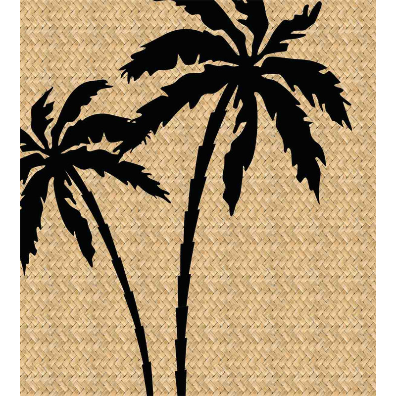 Palm Tree Silhouettes Duvet Cover Set