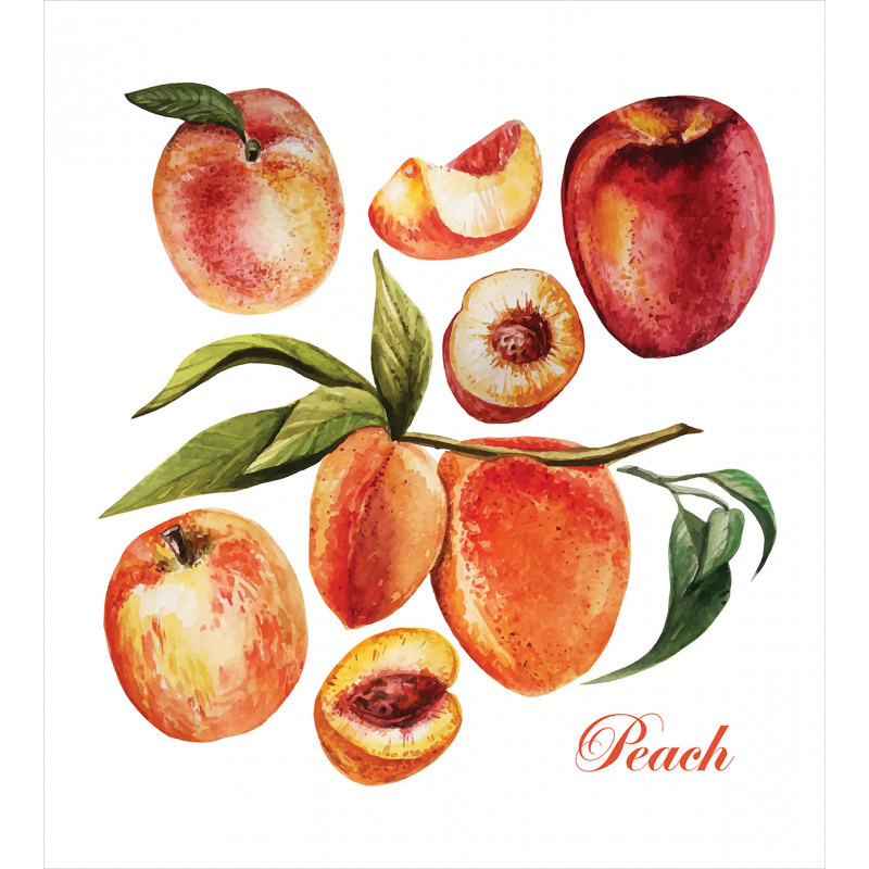 Delicious Nectarines Duvet Cover Set