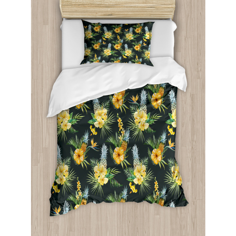 Tropic Flower Design Duvet Cover Set