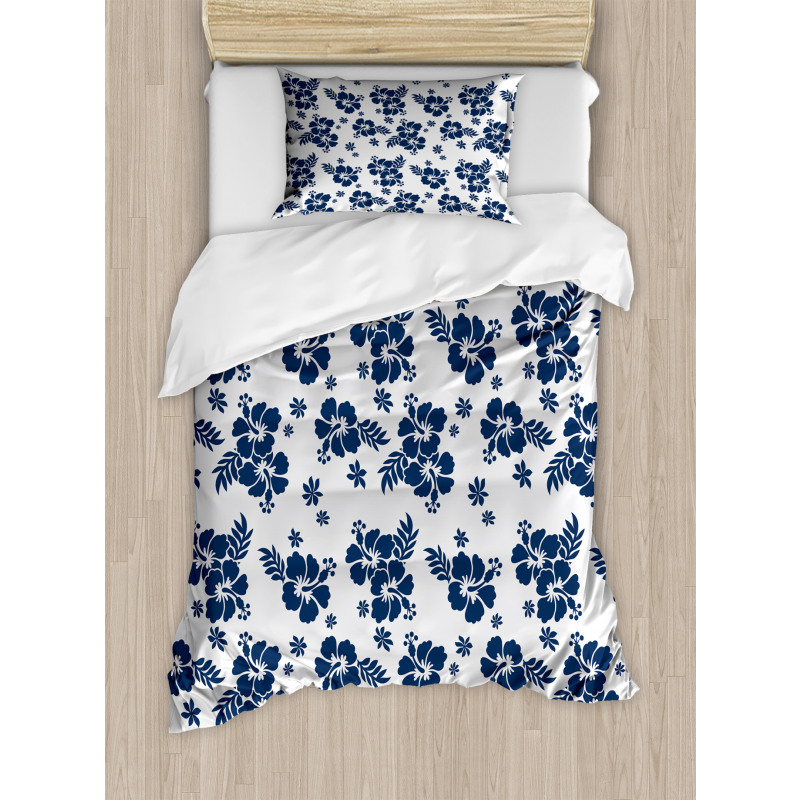 Monochrome Flower Art Duvet Cover Set