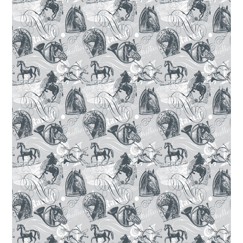 Stallion Sketch Style Duvet Cover Set