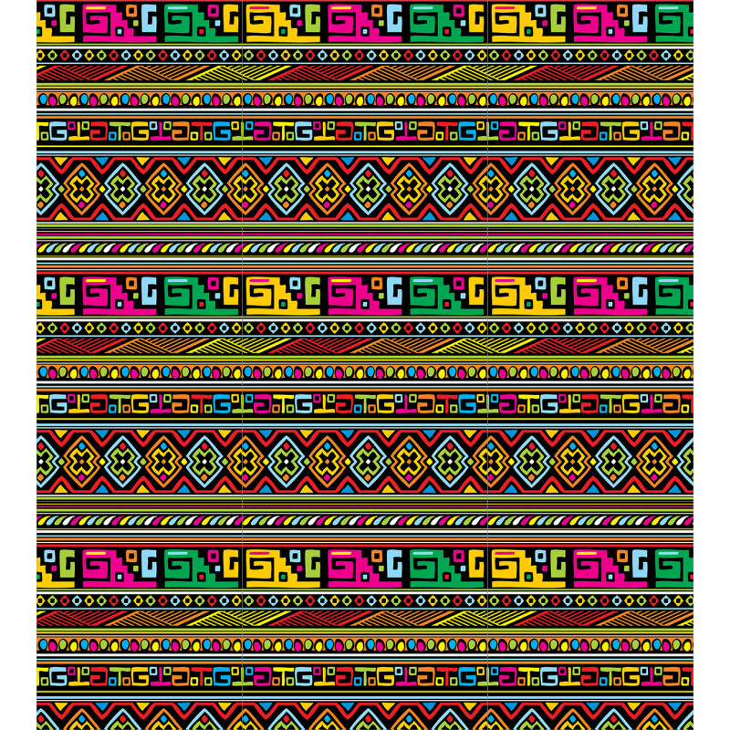 Colorful Indigenous Art Duvet Cover Set