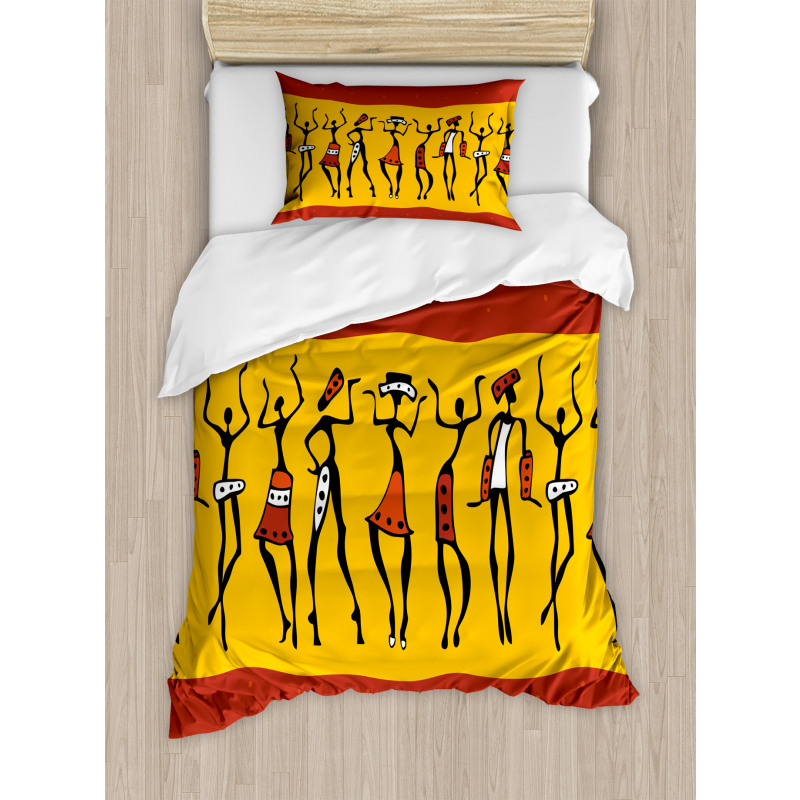 Dancing People Duvet Cover Set