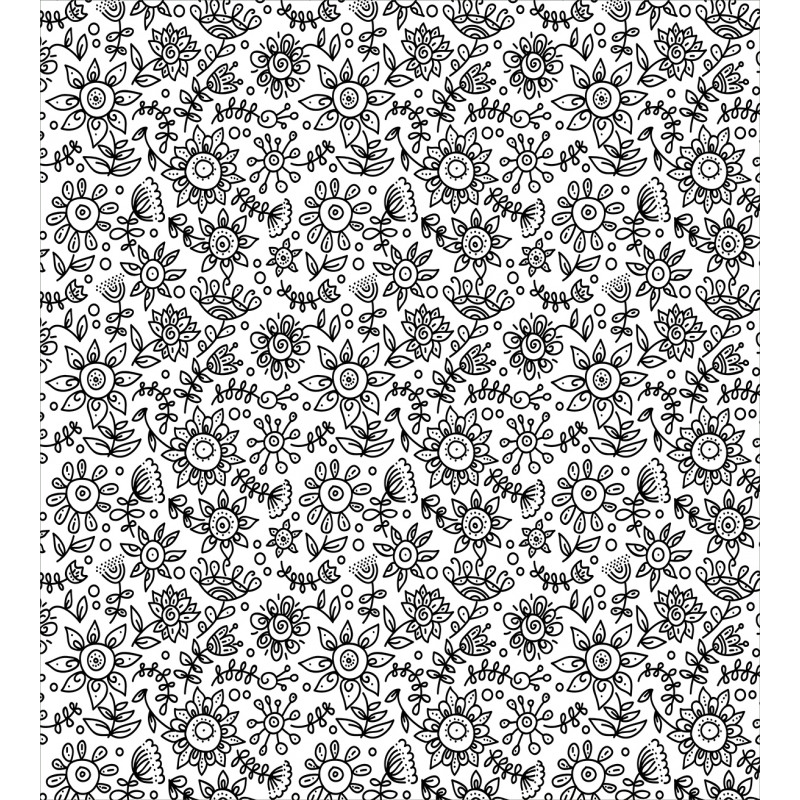 Floral Sketch Duvet Cover Set