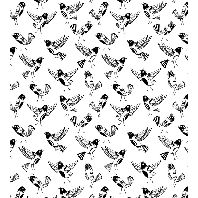 Cartoon Birds Duvet Cover Set