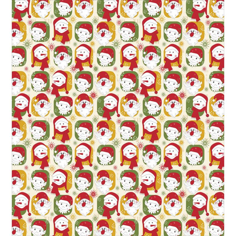 Santa Snowman Elves Duvet Cover Set