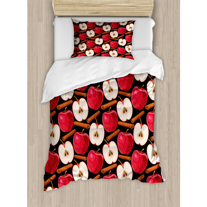 Cinnamon Sticks Fruits Duvet Cover Set