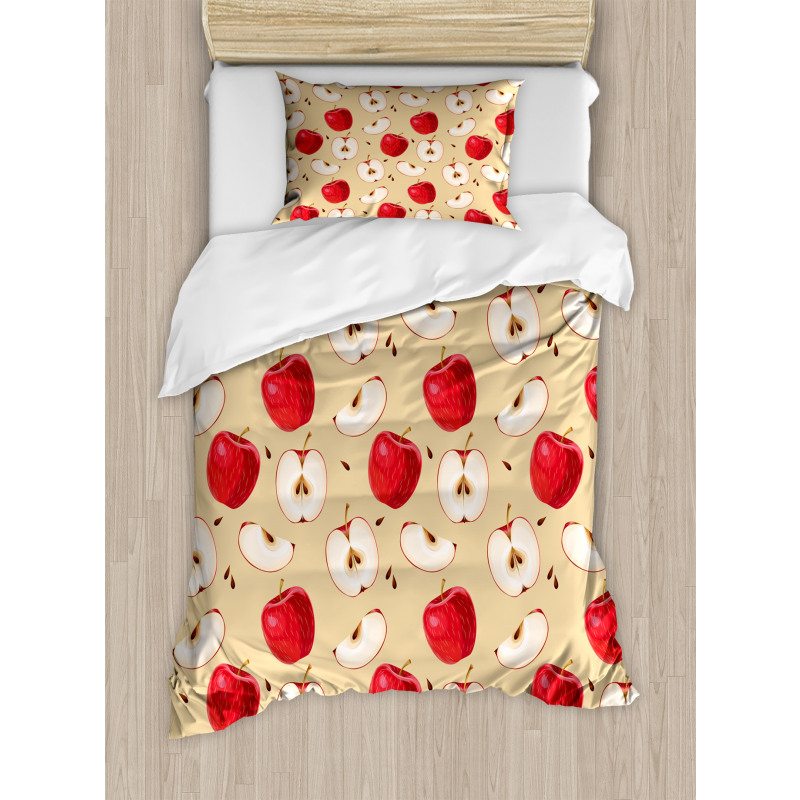 Fresh Fruit Slices Pie Duvet Cover Set