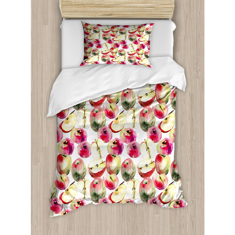 Colorful Saturn Peaches Duvet Cover Set