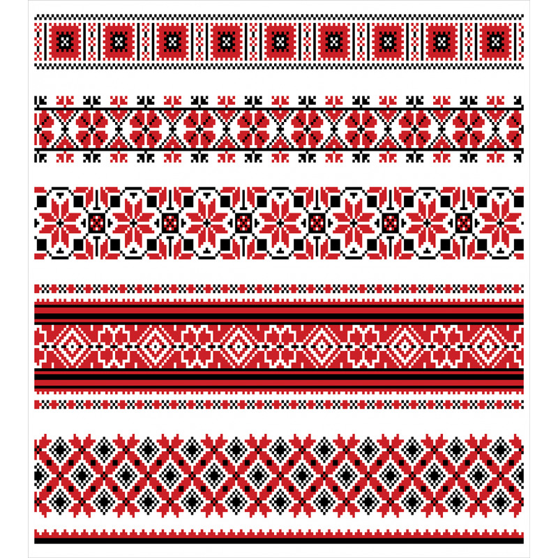 Ukrainian Accents Duvet Cover Set