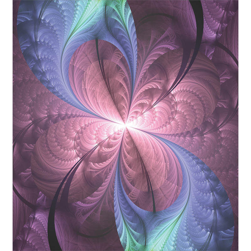 Floral Vortex Design Duvet Cover Set