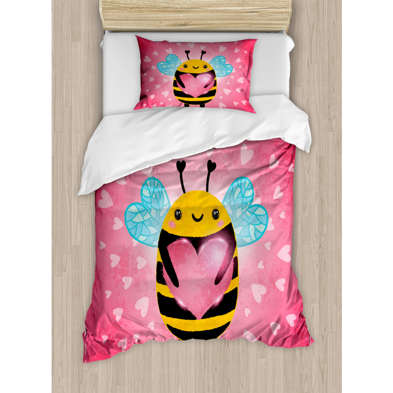 Bumblebee Cartoon Duvet Cover Set