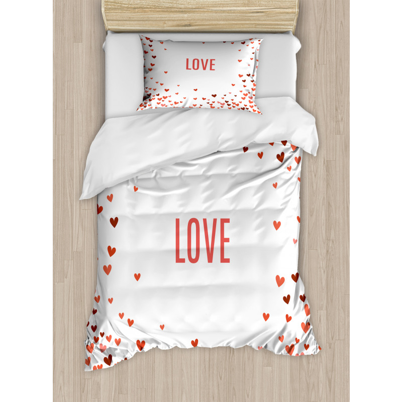 Romance Illustration Heart Duvet Cover Set