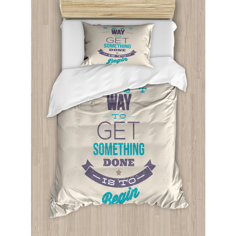 Leadership Words Duvet Cover Set