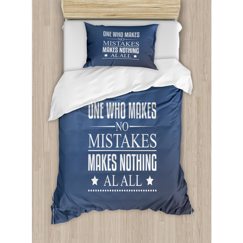 Value of Mistakes Duvet Cover Set