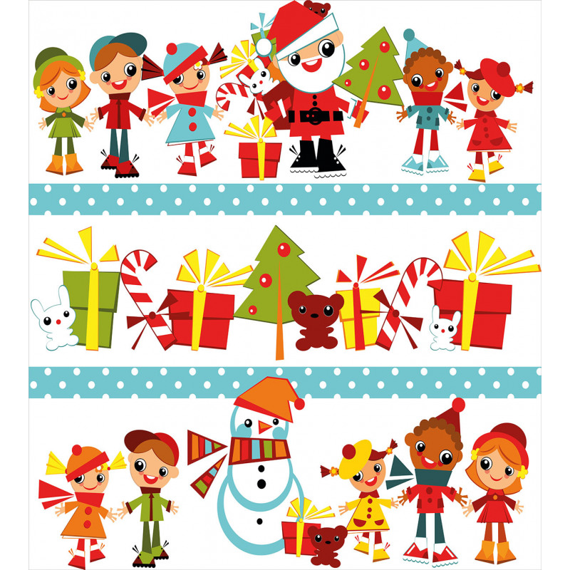 Joy Children Santa Duvet Cover Set