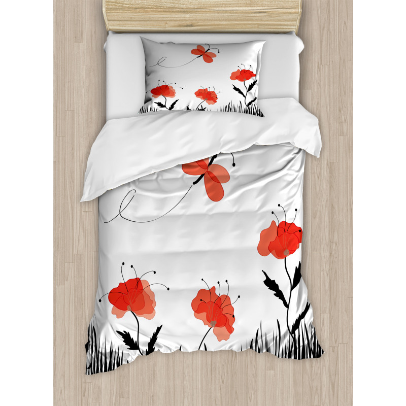 Abstract Pastoral Field Duvet Cover Set