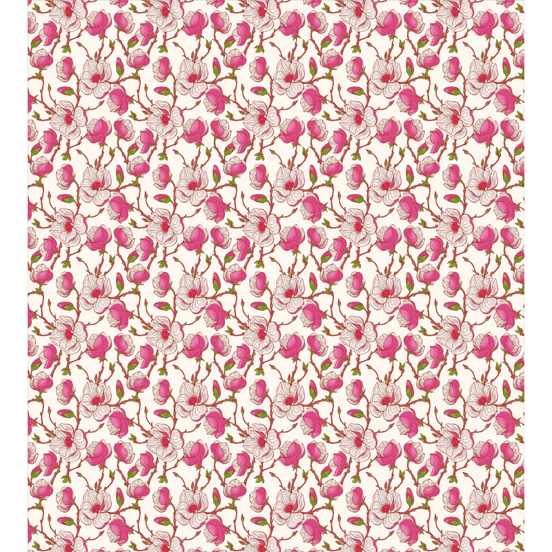 Pink Magnolia Garden Duvet Cover Set