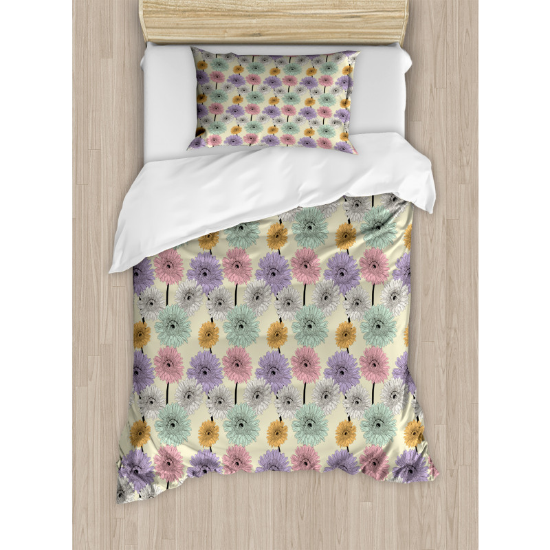 Chrysanthemum Plants Duvet Cover Set