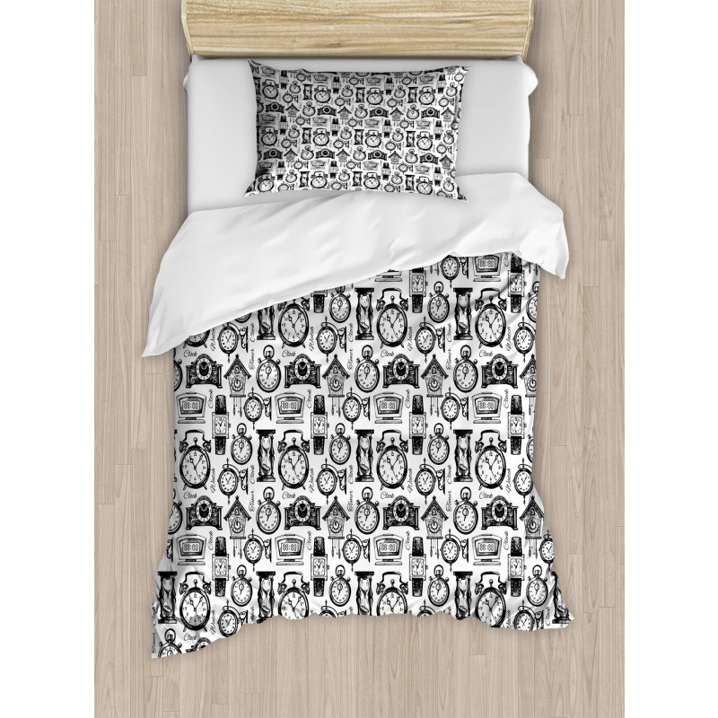 Sketct Style Watches Duvet Cover Set