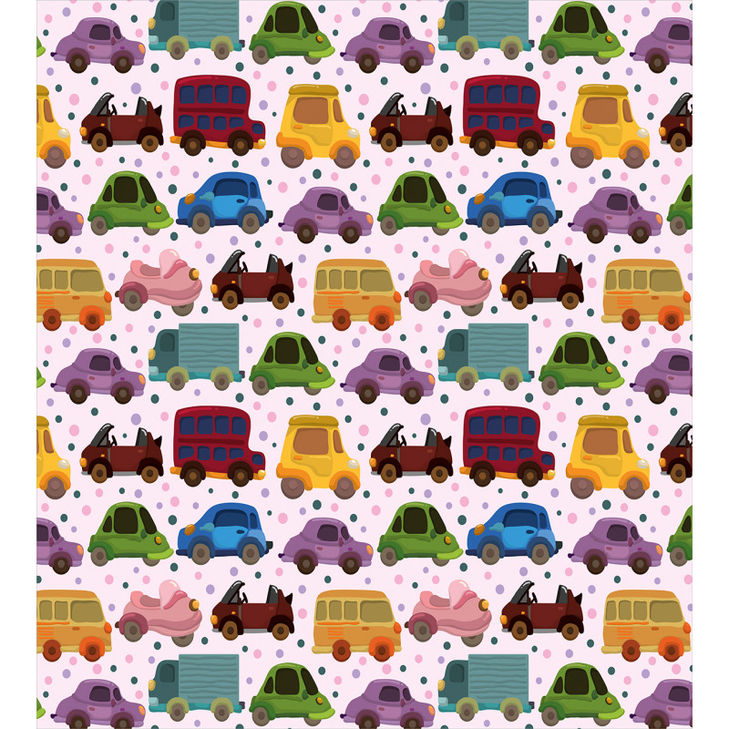 Cartoon Vehicle Design Duvet Cover Set