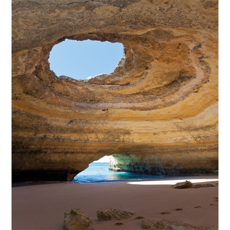 Sea Cave Benagil Portugal Duvet Cover Set