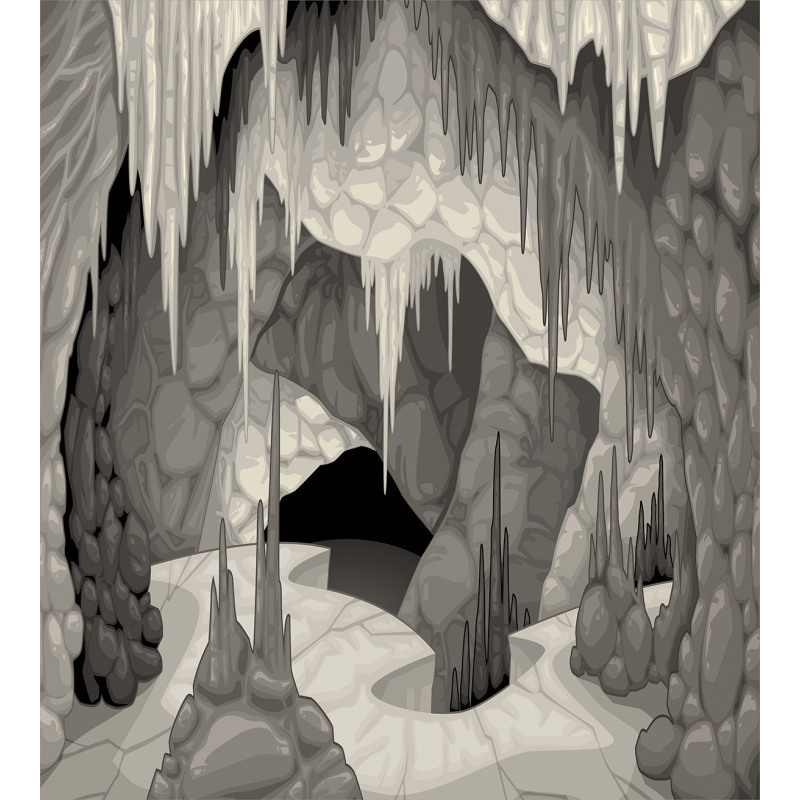 Cavern with Stalagmites Duvet Cover Set
