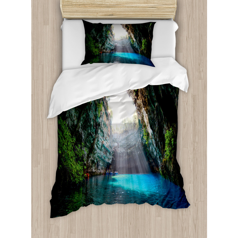 Melissani Lake Kefalonia Duvet Cover Set