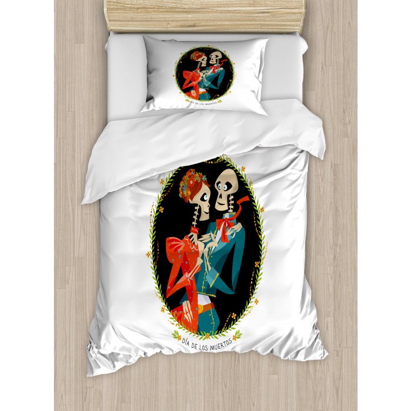 Skeletons in Love Duvet Cover Set