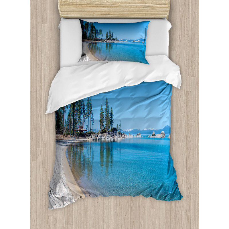 Clear Lake and Shore Duvet Cover Set