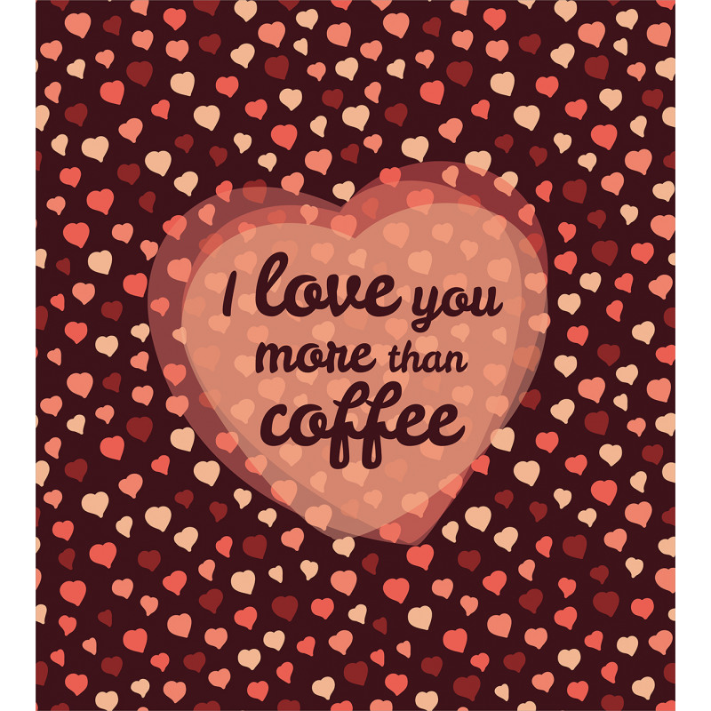 Coffee and Hearts Duvet Cover Set